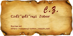 Czégényi Zobor névjegykártya